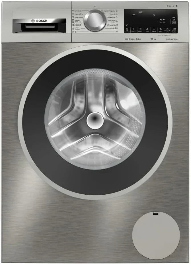 Bosch - Máquina de lavar de carregamento frontal, 10 kg, Iron Assist, Pause + Load, Anti-Stain, Branco, WGG254Z5ES, 10 kg, Máquina de lavar de carregamento frontal, Dosagem manual