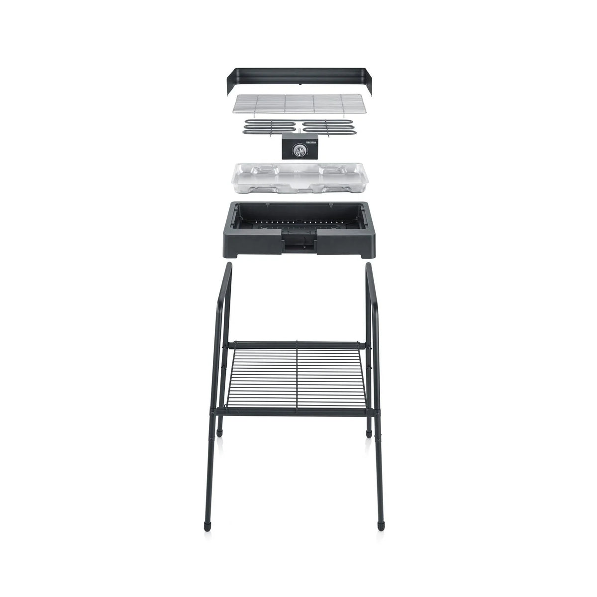 Churrasqueira com Suporte Preto 2200 W PG 8566 Severin