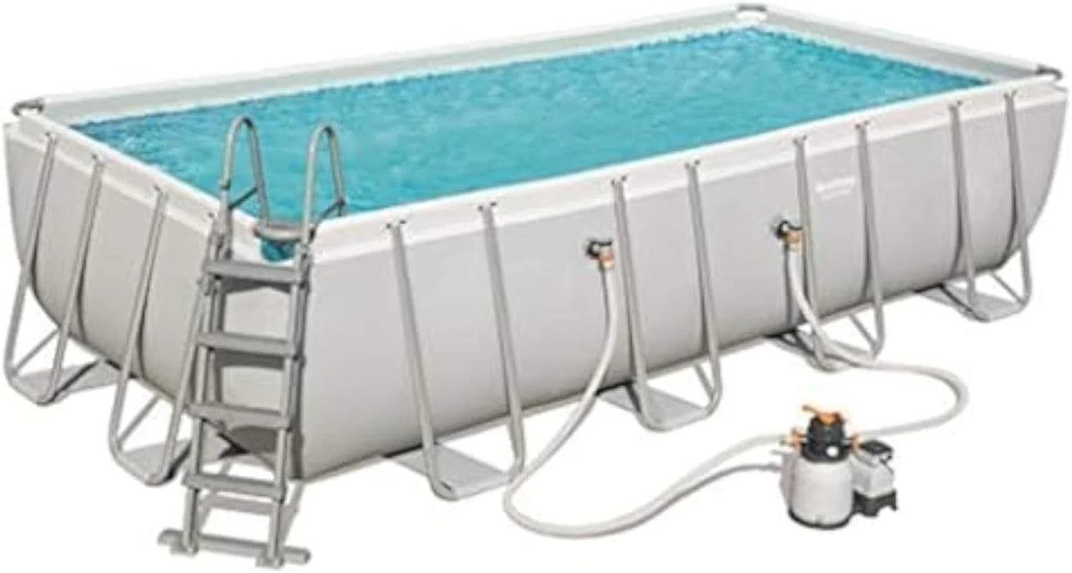 BESTWAY 56466 - Piscina Desmontável Tubular Power Steel 549x274x122 cm com Filtro de Areia de 5.678 litros/hora