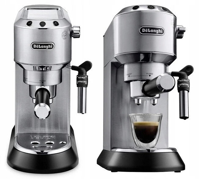 Máquina de Café Expresso DeLonghi EC685.M (N) com Moedor e Espumador de Leite, Slim