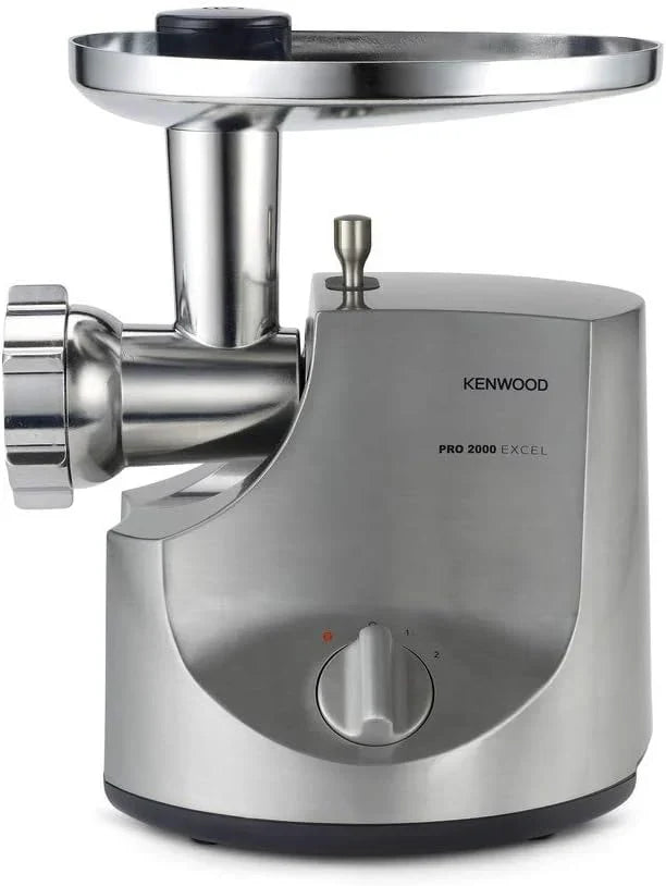 Moedor de Carne Elétrico Kenwood Pro, 3 Discos de Aço Inoxidável, 2 Velocidades, MG700, Potência 2000W, Prata