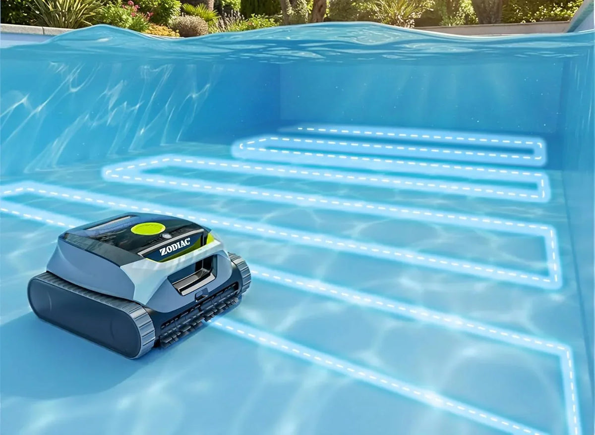Robô Aspirador de Piscina Sem Fio Zodiac Freedom Lite com Bateria de Lítio - Limpador de Piso, Paredes e Linha d'Água - Dupla Filtragem - Ciclos de Até 3 Horas por Carga