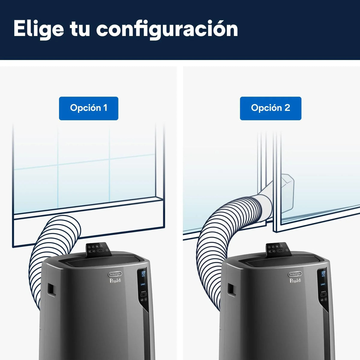 Pingüino PACEL112 Silent Ar Condicionado Portátil Silencioso com Tecnologia Eco Real Feel e Cool Surround, Função Desumidificadora, 2.9 kW, 63 dB, Plástico, Preto, Classe A, até 110m3