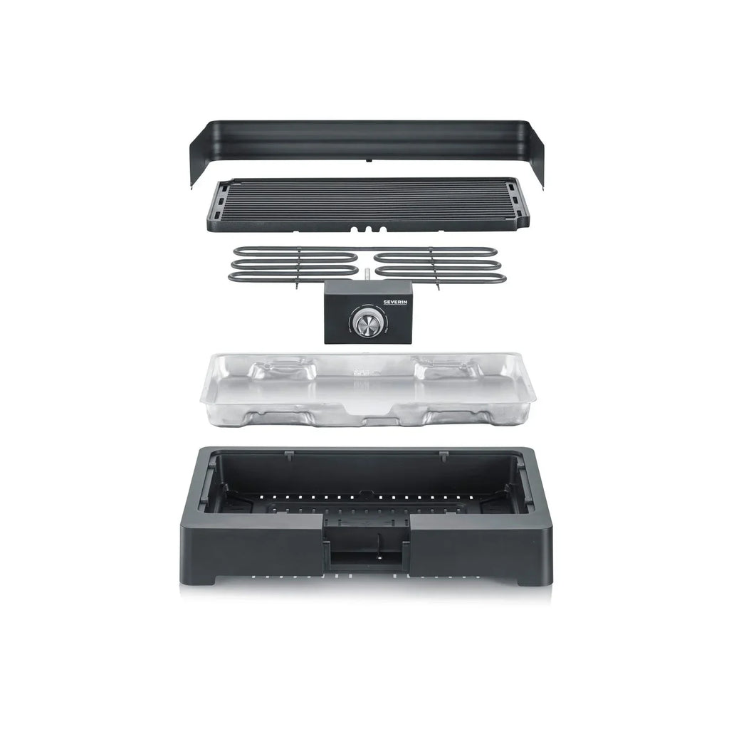 Churrasqueira De Mesa Elétrica Grelhador Ranhurado 2200 W PG 8567 Severin