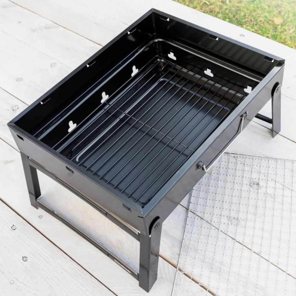 Churrasqueira Portátil Dobrável a Carvão Innovagoods 35x27cm 2 Comensais (ferro)