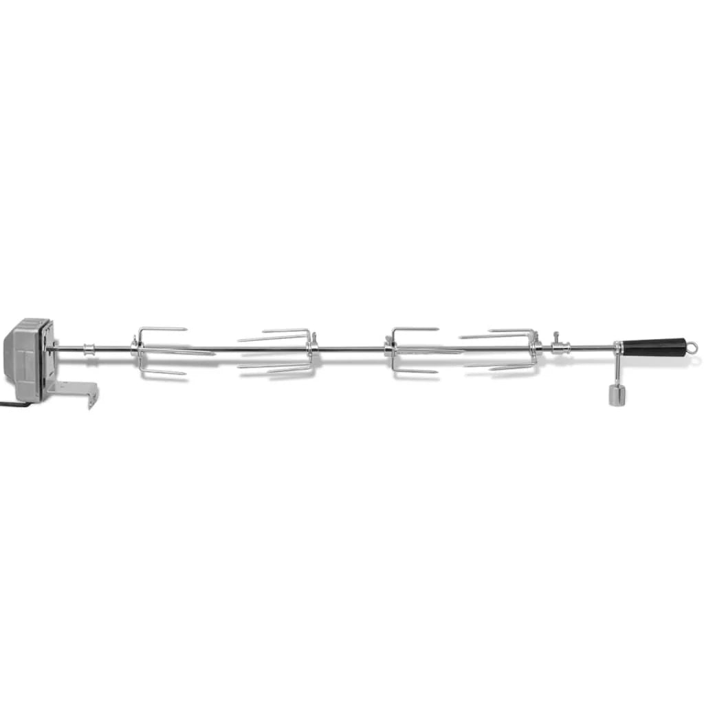 Espeto De Aço Para Assados e Churrascos Com Motor 1000 Mm Vidaxl