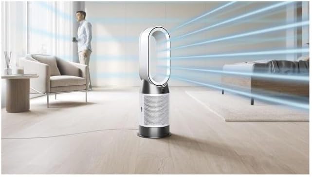 Purificador Hot+Cool HP1, ventilador, purificador de ar e aquecedor, Branco/Branco