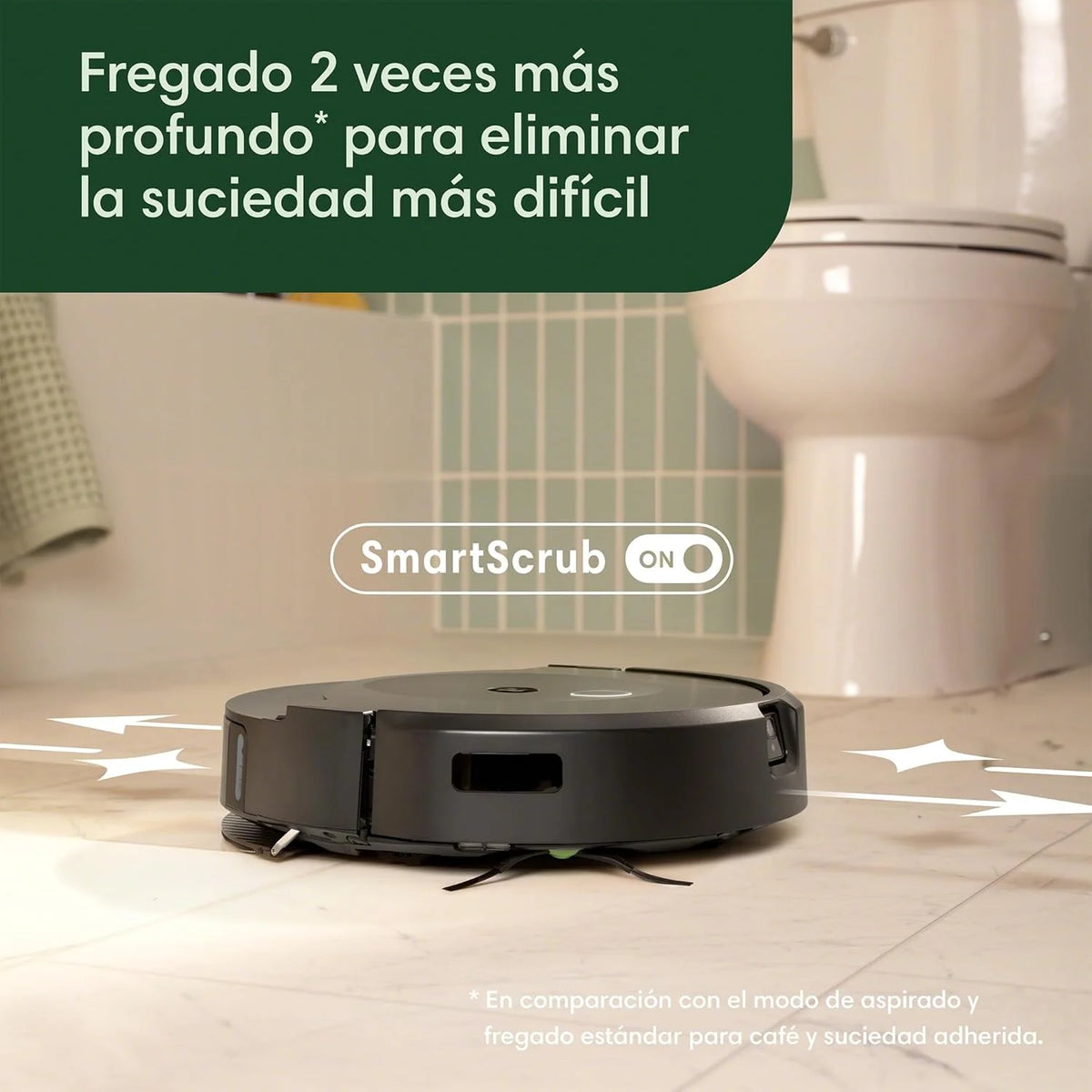 iRobot Roomba Combo 10 MAX + Base AutoWash, Robô Aspirador e Passador de Pano, Multifuncional autolimpante, reabastece o tanque de água, lava e seca o esfregão, esvaziamento automático, esfregão retrátil, evita obstáculos, App
