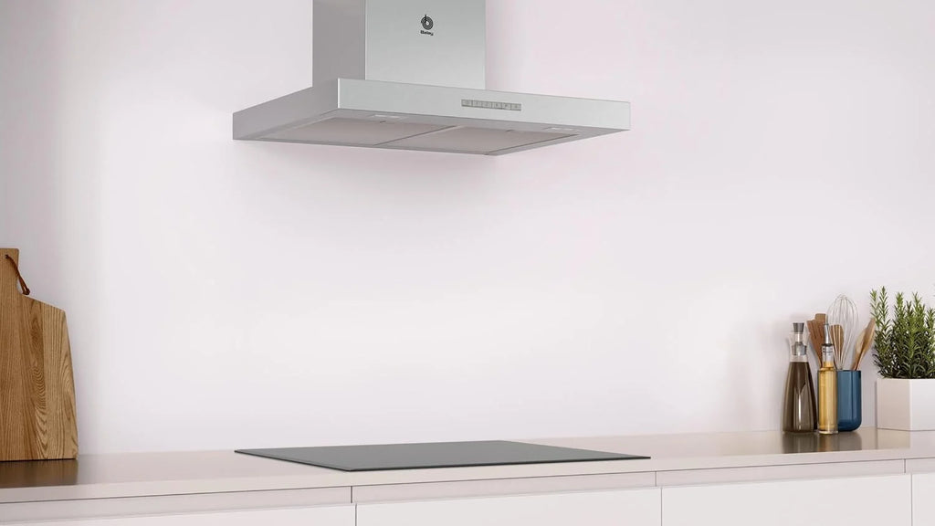 Balay - Coifa Decorativa de Parede, Iluminação LED, 60 cm, 4 Velocidades, Aço Inoxidável, 3BC067EX