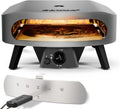 COZZE Forno de Pizza a Gás 17 polegadas – Grande Forno de Pizza para Exterior (50 mbar) – Forno de Pizza com Regulador para Pizza Familiar