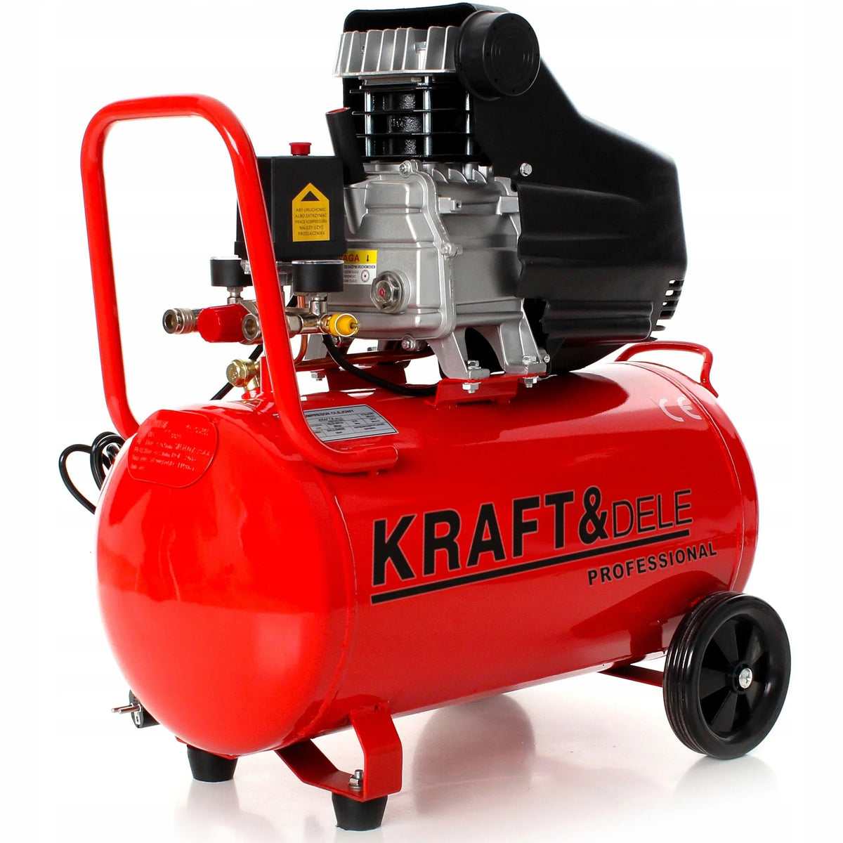 COMPRESSOR DE AR A ÓLEO 50L 3,8HP 8BAR + CONJUNTO DE ACESSÓRIOS PNEUMÁTICOS