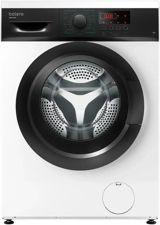 Máquina de lavar roupa Cecotec 6 kg de Carga Frontal Bolero DressCode 620 Inverter. 1000RPM, 16 Programas, Baixo Consumo, Motor Inverter Plus, Função Vapor, Pré-Lavagem, Programa Rápido 15', Spa Care e Início Retardado