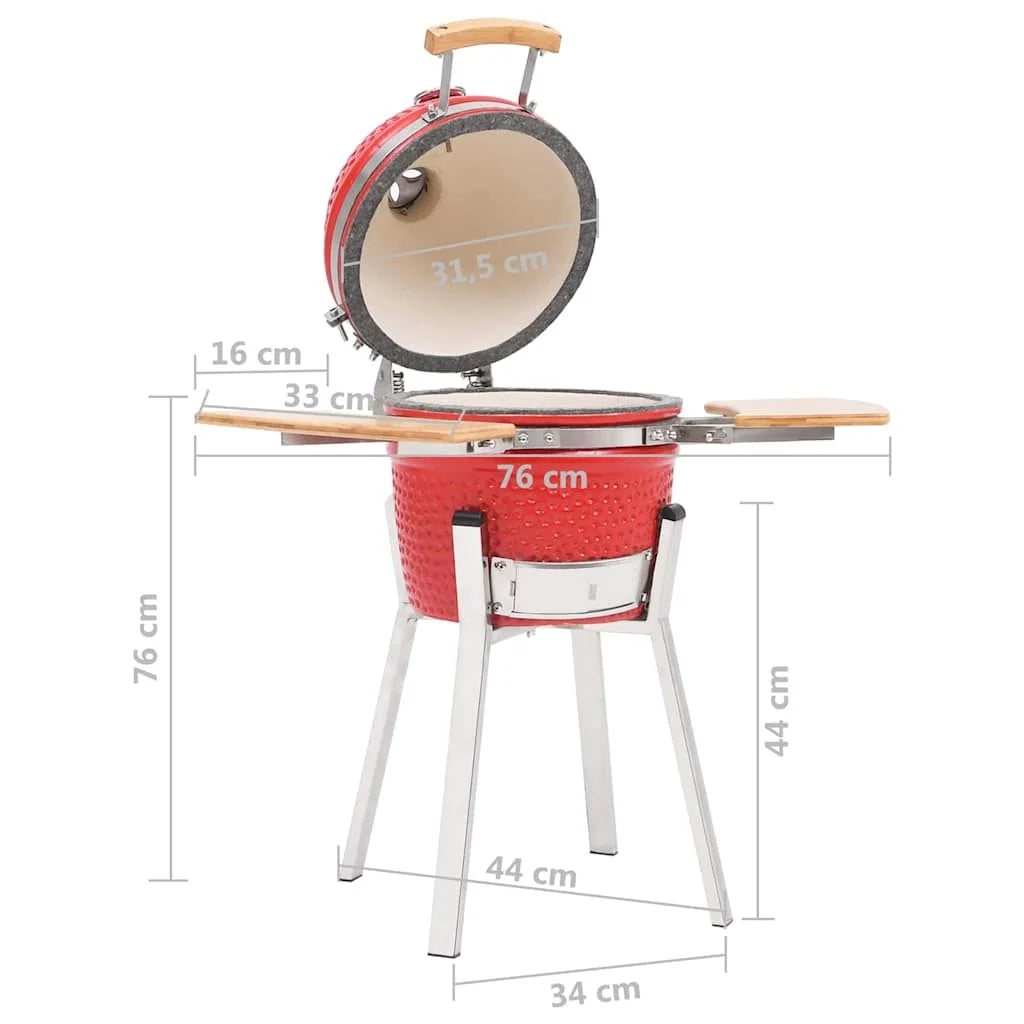 Churrasqueira Kamado de Cerâmica Vidaxl 76 cm