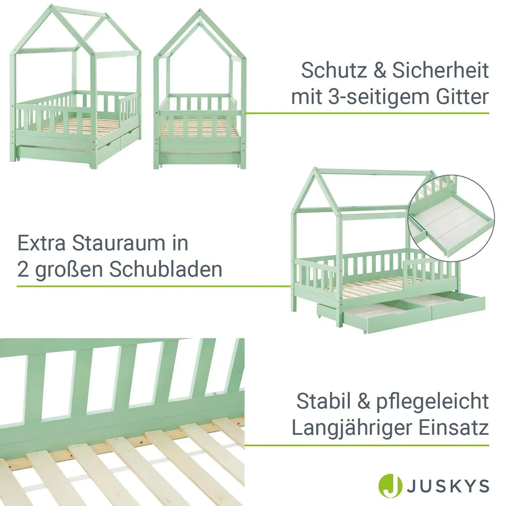 2026 Cama infantil Marli 90 x 200 cm com gavetas de armazenamento