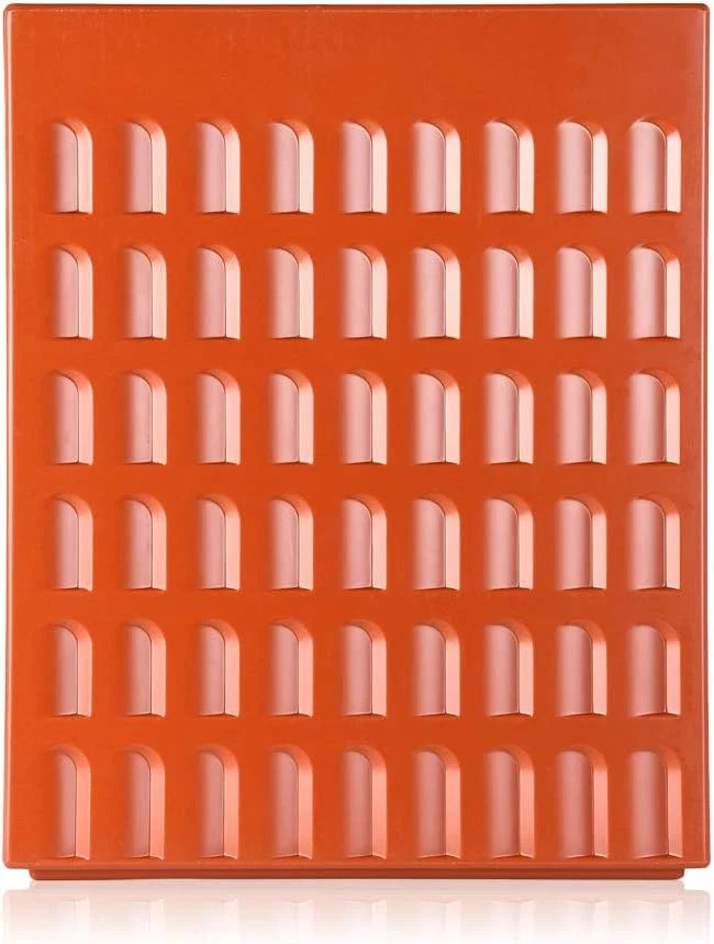 Kartell - Banqueta, cor Vermelho Terra, 36 x 45 x 36 cm