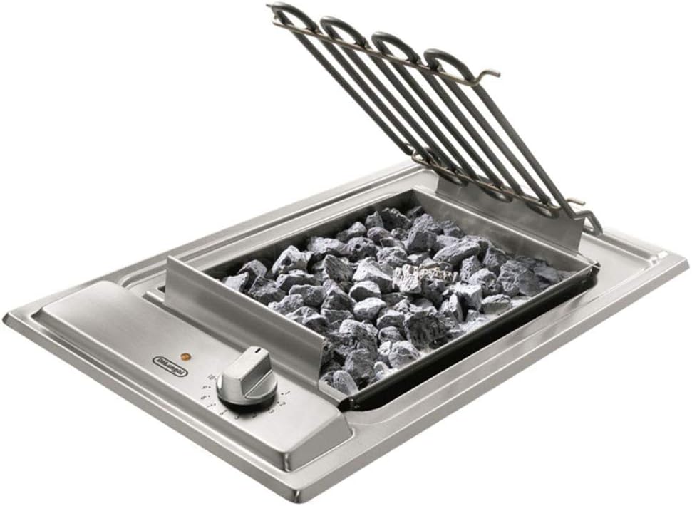 DeLonghi BQI 13-1 - Churrasqueira (2400 W, Churrasqueira, Elétrica, Mesa, Grelha, Aço inoxidável)