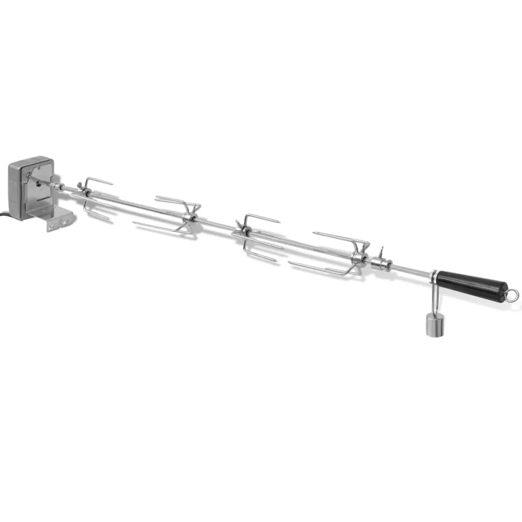 Espeto De Aço Para Assados e Churrascos Com Motor 1000 Mm Vidaxl
