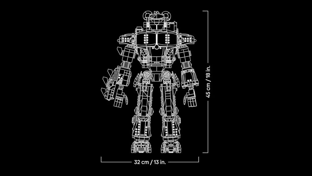 Fortnite Líder da Equipe Mecha - Kit de Modelo para Adultos para Exibição - Figura Articulada com Espada de Brinquedo e Minifigura - Presente de Colecionador para Gamers e Fãs de Videogames 77078