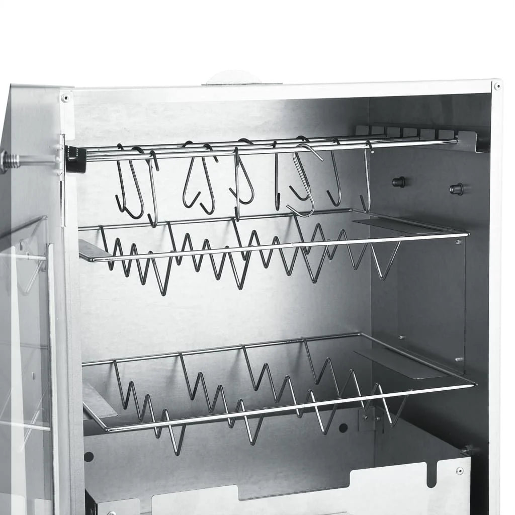 Forno Defumador de Churrasco com Mesa Aço Galvanizado Vidaxl