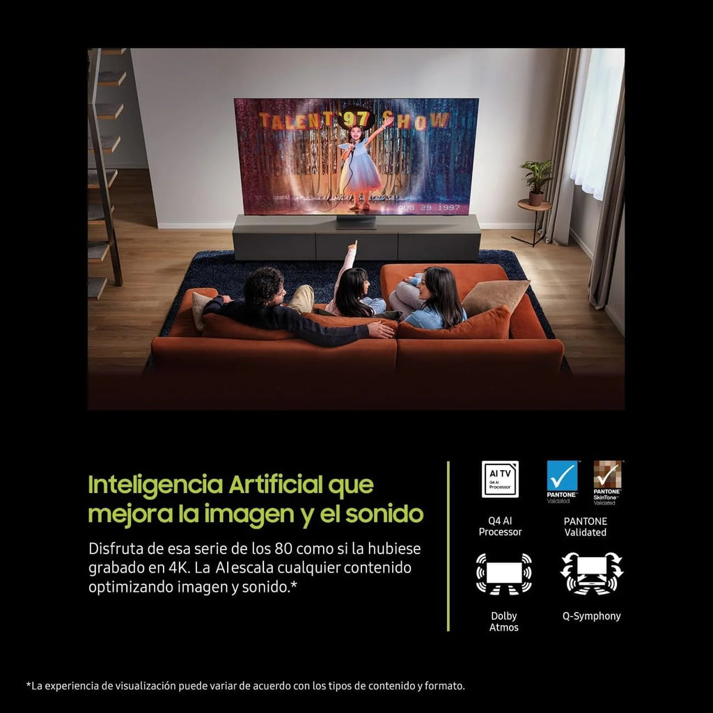 TV 43 polegadas QLED Q8F 4K Smart TV com Visão AI, 100% de volume de cor com Pontos Quânticos, os autênticos Pontos Quânticos e Motion Xcelerator