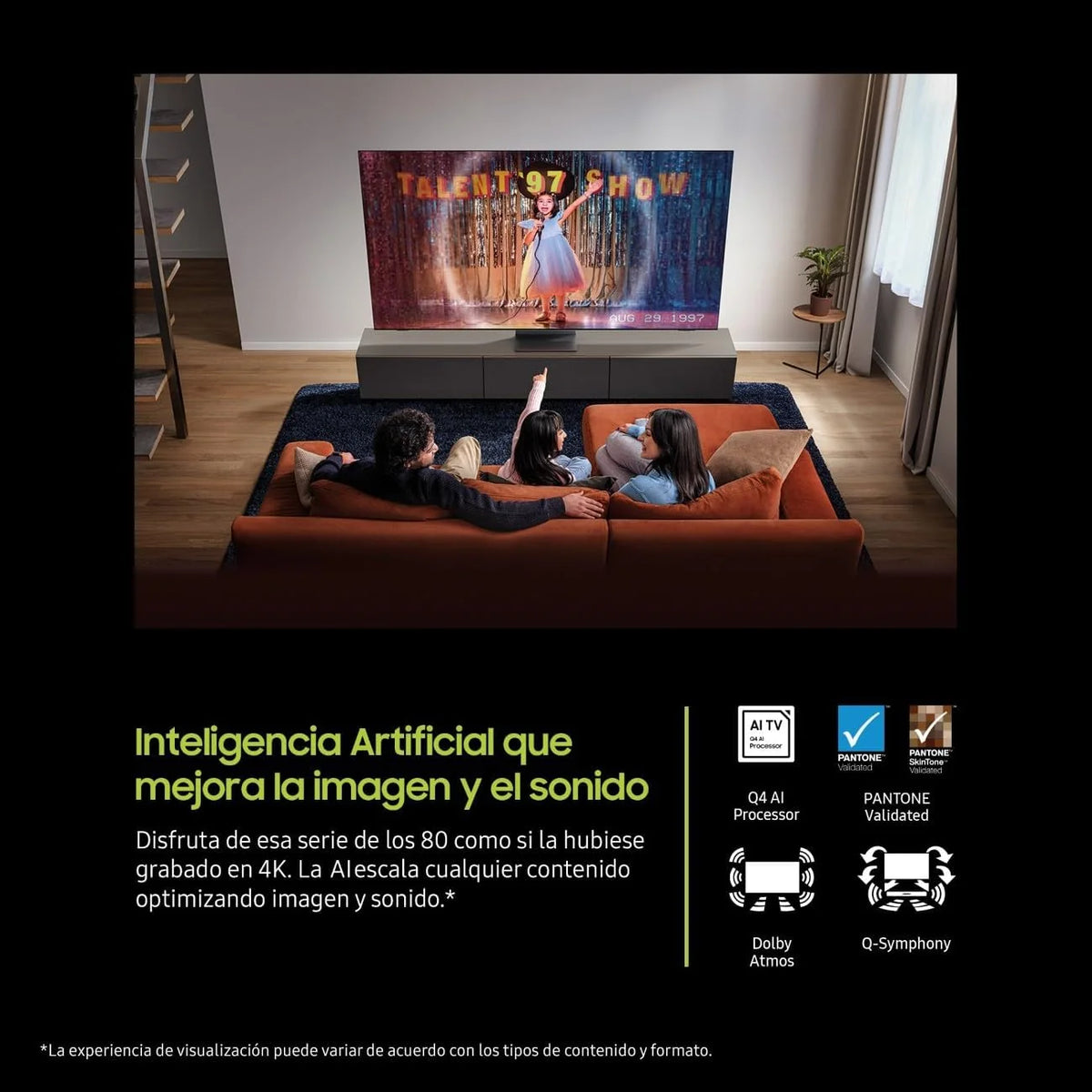 TV 43 polegadas QLED Q8F 4K Smart TV com Visão AI, 100% de volume de cor com Pontos Quânticos, os autênticos Pontos Quânticos e Motion Xcelerator