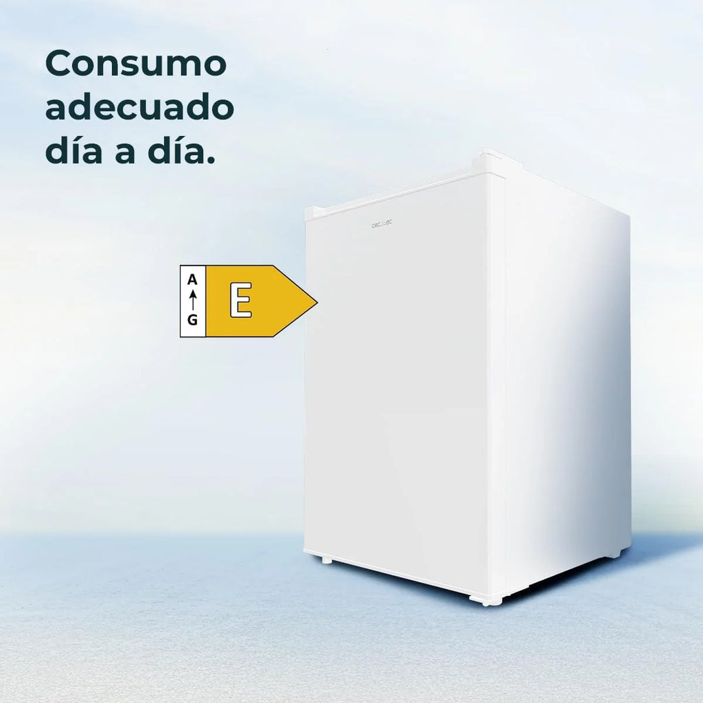Cecotec Congelador Vertical de Mesa 97 L Bolero CoolMarket TF 97 Branco, Classe Energética E, Design compacto, Porta reversível, 3 Gavetas, Medidas 55,1 x 57,5 x 83,5 cm, Cor Branco
