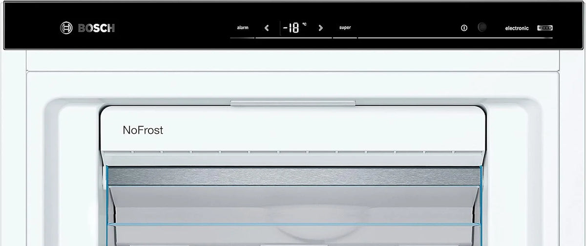 Bosch GSN51AWCV Série 6 - Congelador de Livre Instalação, 161 x 70 cm, 175 kWh por ano, cor branca, 290 L, tamanho XXL, iluminação LED, VarioZone, NoFrost