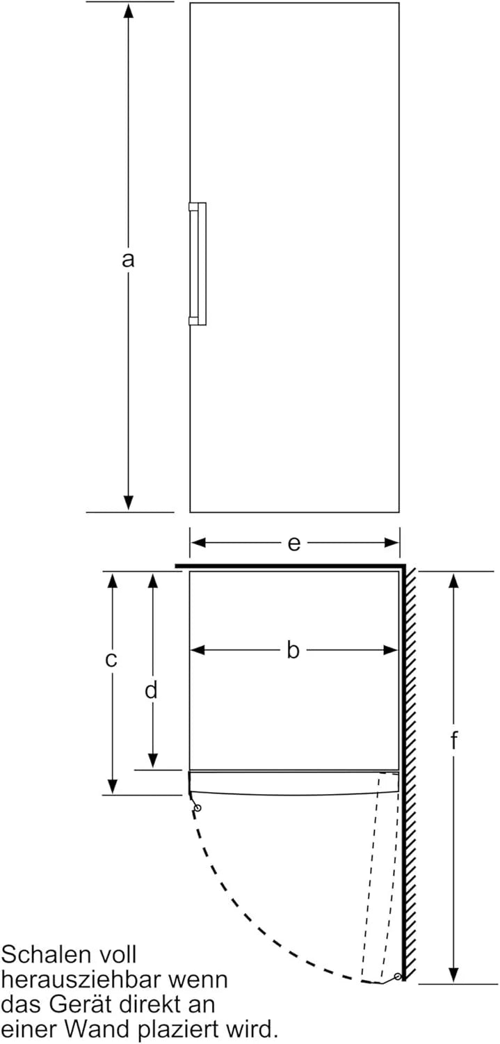 Bosch GSN51AWCV Série 6 - Congelador de Livre Instalação, 161 x 70 cm, 175 kWh por ano, cor branca, 290 L, tamanho XXL, iluminação LED, VarioZone, NoFrost