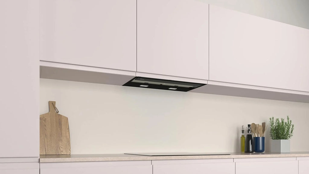 Balay – Coifa Decorativa Integrável, 60 cm de largura, 4 níveis de extração, Instalação em Saída de Fumaça ou Recirculação, Preto, 3BD967GN