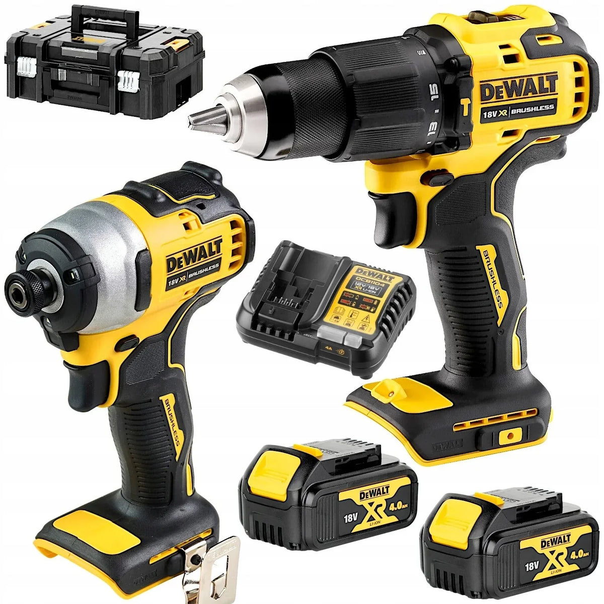 Kit Parafusadeira DCD709 + Chave de Impacto DCF809 18V 2x 4.0AhDeWALT DCK2062M2T