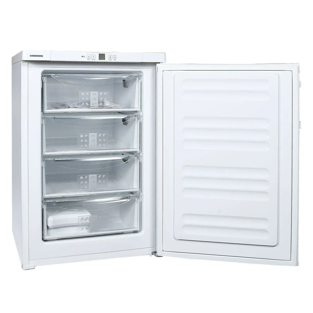 2026 Congelador de encastrar Liebherr GP 1496 Premium sob bancada – 103 litros, classe C, branco
