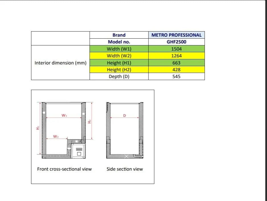 METRO Professional Freezer Horizontal GHF2500, 500 Litros, Branco, 165x73.5x83.5 cm