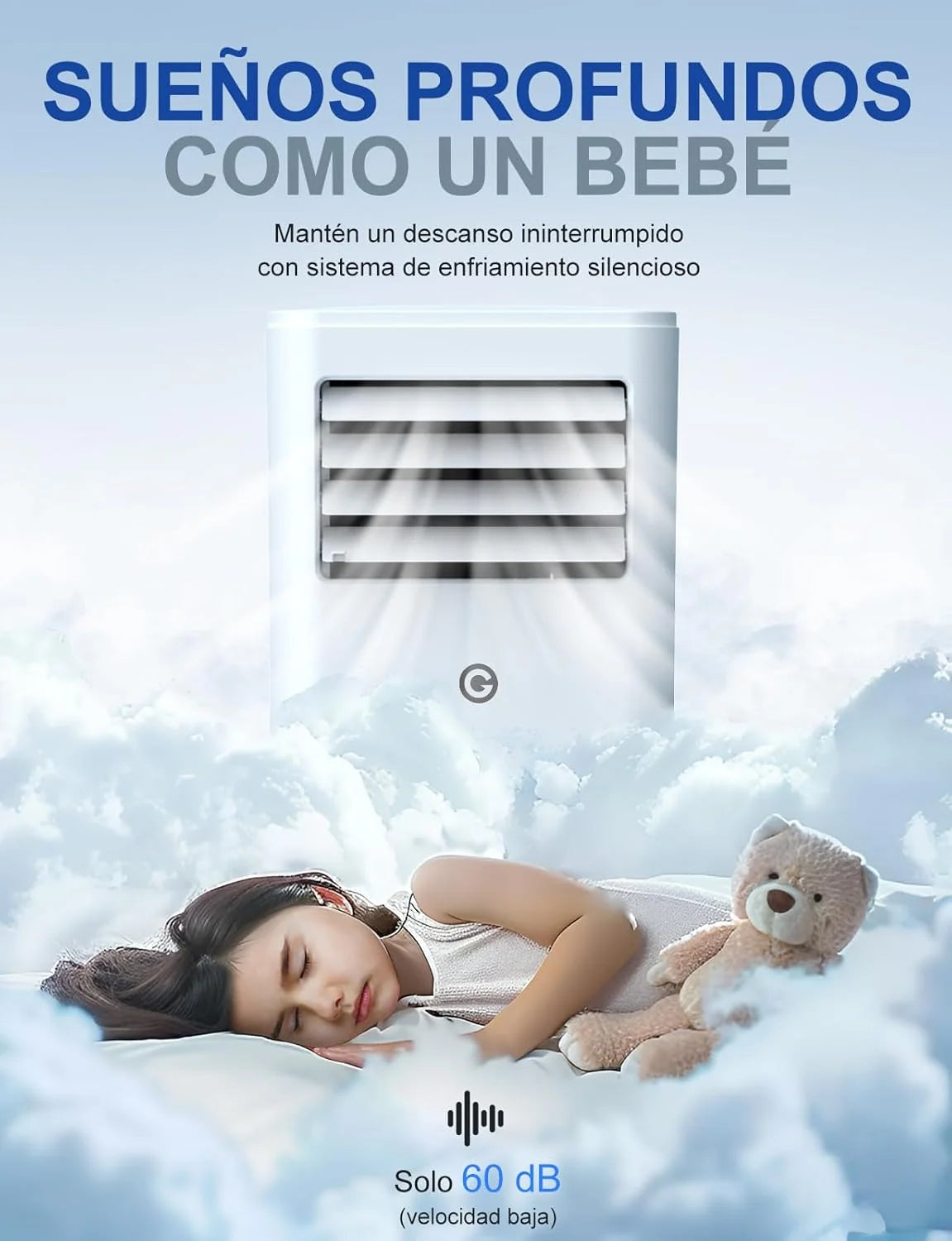 Ar Condicionado Portátil 9000 BTU, 4 em 1