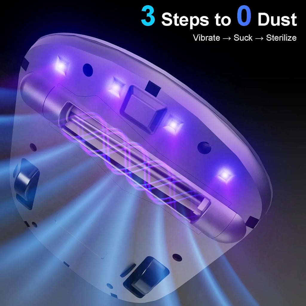 Robô X1, Aspirador de Ácaros, Navegação Inteligente, Limpeza Automática de Cama, Mãos Livres, Detecção de Bordas, Quatro Modos de Limpeza, 55dB Silencioso, Sucção de 14AW
