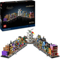 Harry Potter Lojas Mágicas do Beco Diagonal Maquete para Adultos e 12 Micro Figuras de Coleção, Nôitibus Andante, Presente para Mulheres e Homens, Decoração de Quarto, Conjunto de Magia 76444