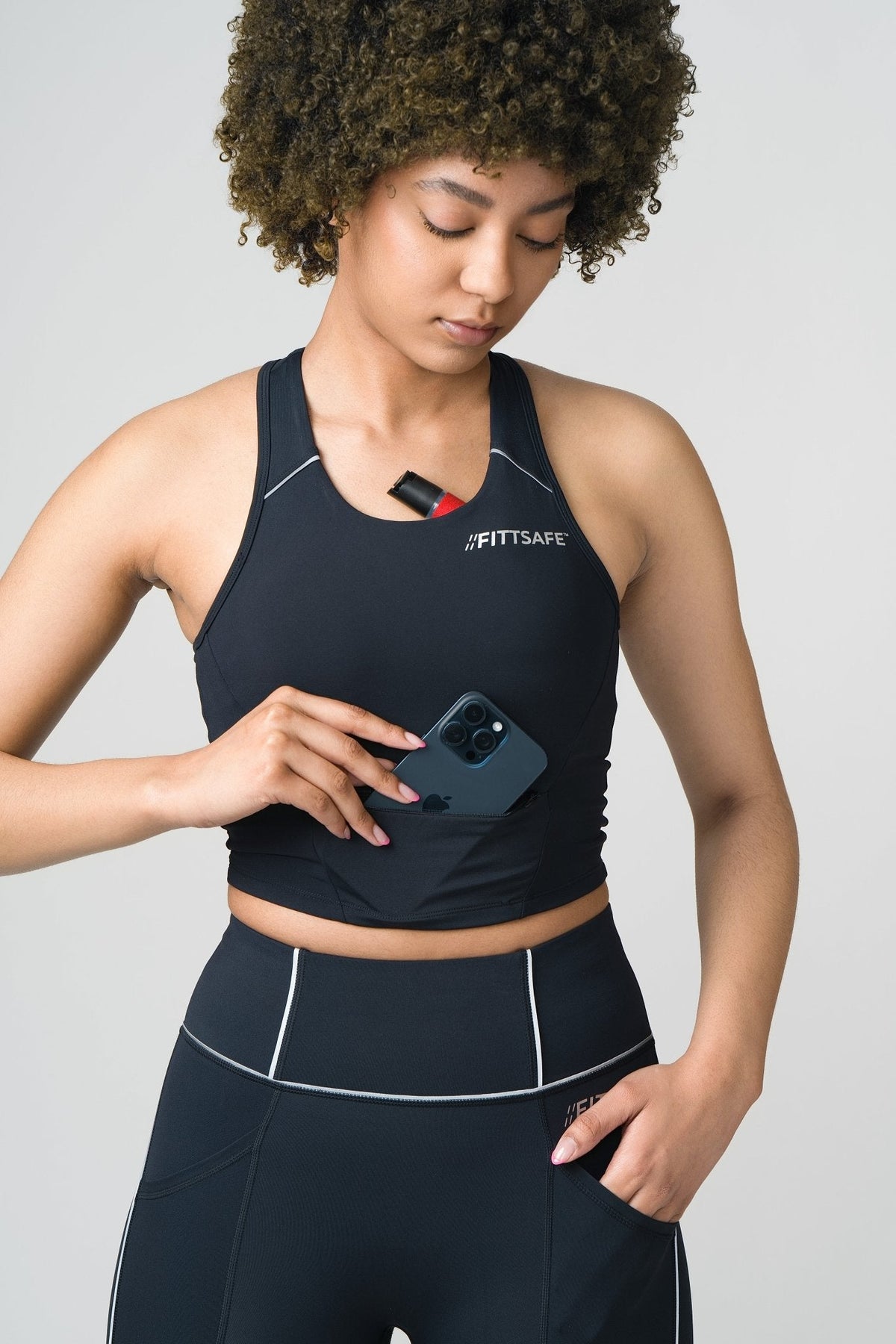 High Impact Reflective Pocket Sports Bra